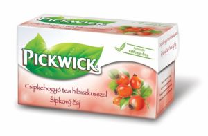 PICKWICK / Herba tea, 20x2,5 g, PICKWICK, csipkebogy hibiszkusszal