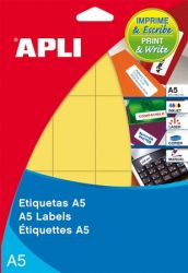 APLI / Etikett, 19 mm kr, sznes, A5 hordozn, APLI, kk, 560 etikett/csomag