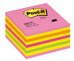 3M POSTIT / ntapad jegyzettmb, 76x76 mm, 450 lap, 3M POSTIT, lollipop pink