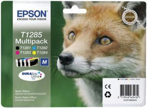 EPSON / T12854010 Tintapatron multipack Stylus S22, SX125 nyomtatkhoz, EPSON, b+c+m+y, 16,4ml