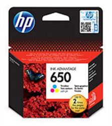HP / CZ102E Tintapatron Deskjet Ink Advantage 2510 sor nyomtatkhoz, HP 650, sznes, 200 oldal