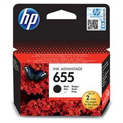 HP / CZ109E Tintapatron Deskjet Ink Advantage 3520 sor nyomtatkhoz, HP 655, fekete, 550 oldal