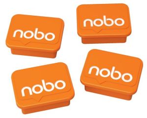 NOBO / Mgnesek fehrtblhoz 4 db, NOBO narancs