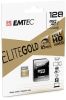 Memriakrtya, microSDXC, 128GB, UHS-I/U1, 85/20 MB/s, adapter, EMTEC 