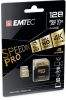 Memriakrtya, microSDXC, 128GB, UHS-I/U3/V30/A2, 100/95 MB/s, adapter, EMTEC 