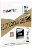 Memriakrtya, microSDHC, 16GB, UHS-I/U1, 85/20 MB/s, adapter, EMTEC 