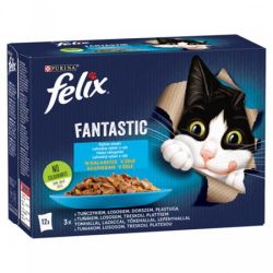 FELIX / Macskaeledel, 12x85 g, FELIX 