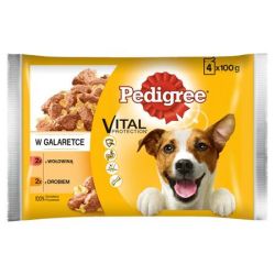 PEDIGREE / Kutyaeledel, alutasakos, 4x100 g, PEDIGREE, marha s baromfi